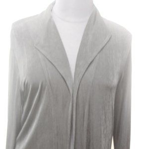 Chico's Black Acetate blend Open Stretch KNit cardigan size 3